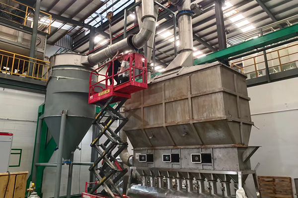 Boiling bed dryer-Customers ordered boiling bed installation completed!